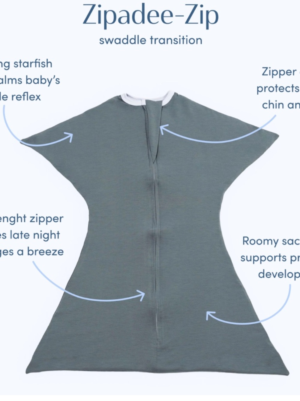 Sleeping baby zippity zip sleep sack